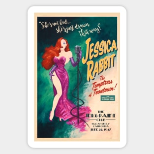 Jessica Rabbit at the Ink & Paint Club Sticker